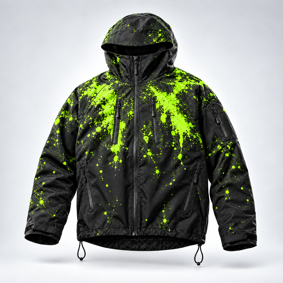Chaqueta Nevara Snow color verde, foto de estudio