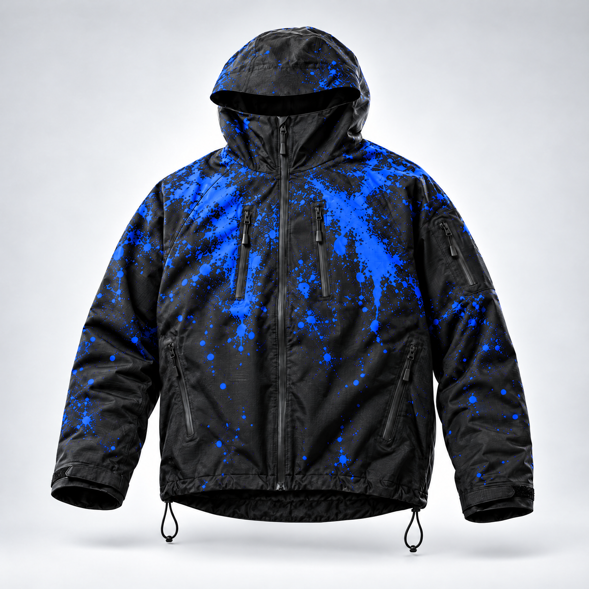 Chaqueta Nevara Snow color azul, foto de estudio