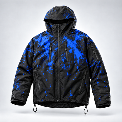 Chaqueta Nevara Snow color azul, foto de estudio
