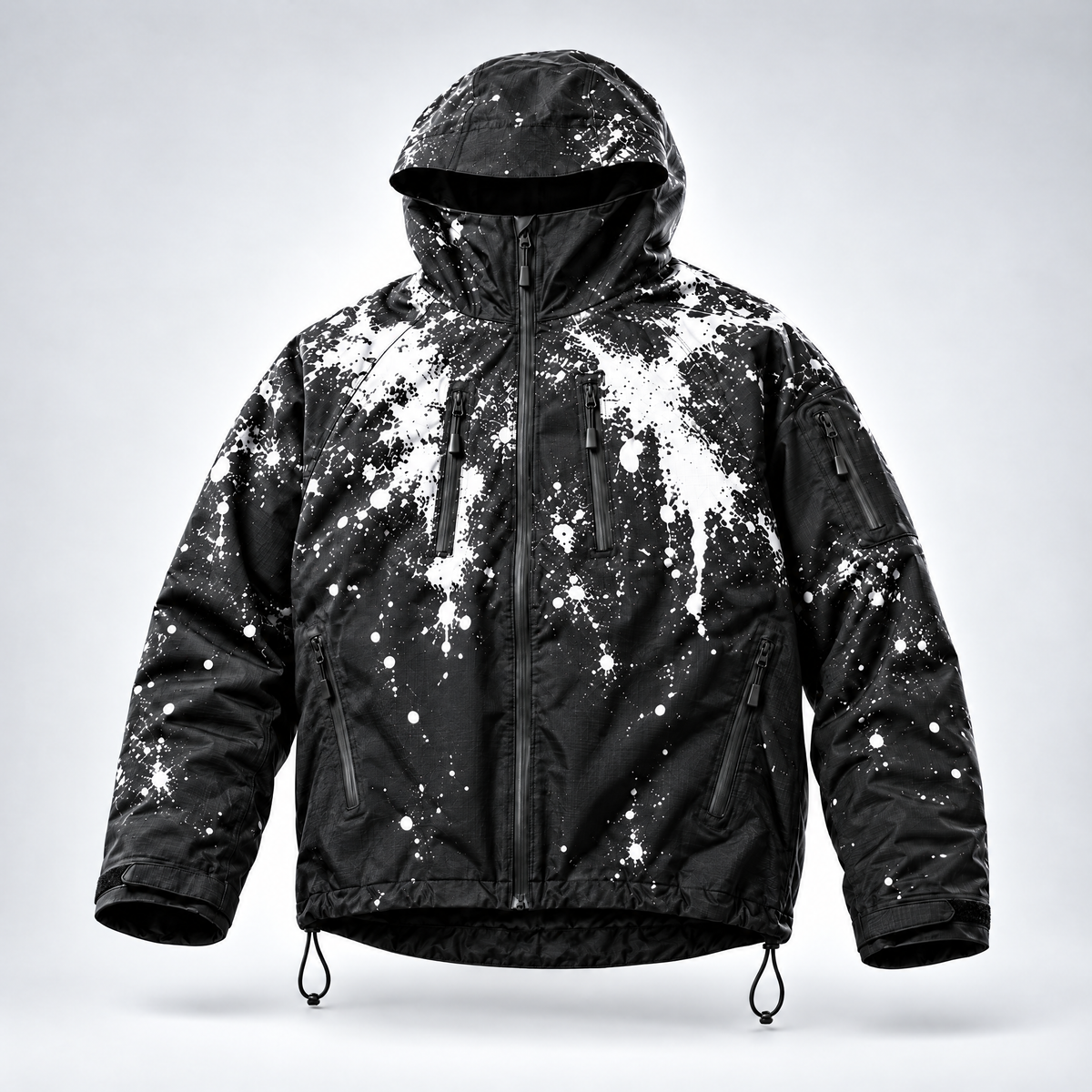 Chaqueta Nevara Snow color blanco, foto de estudio