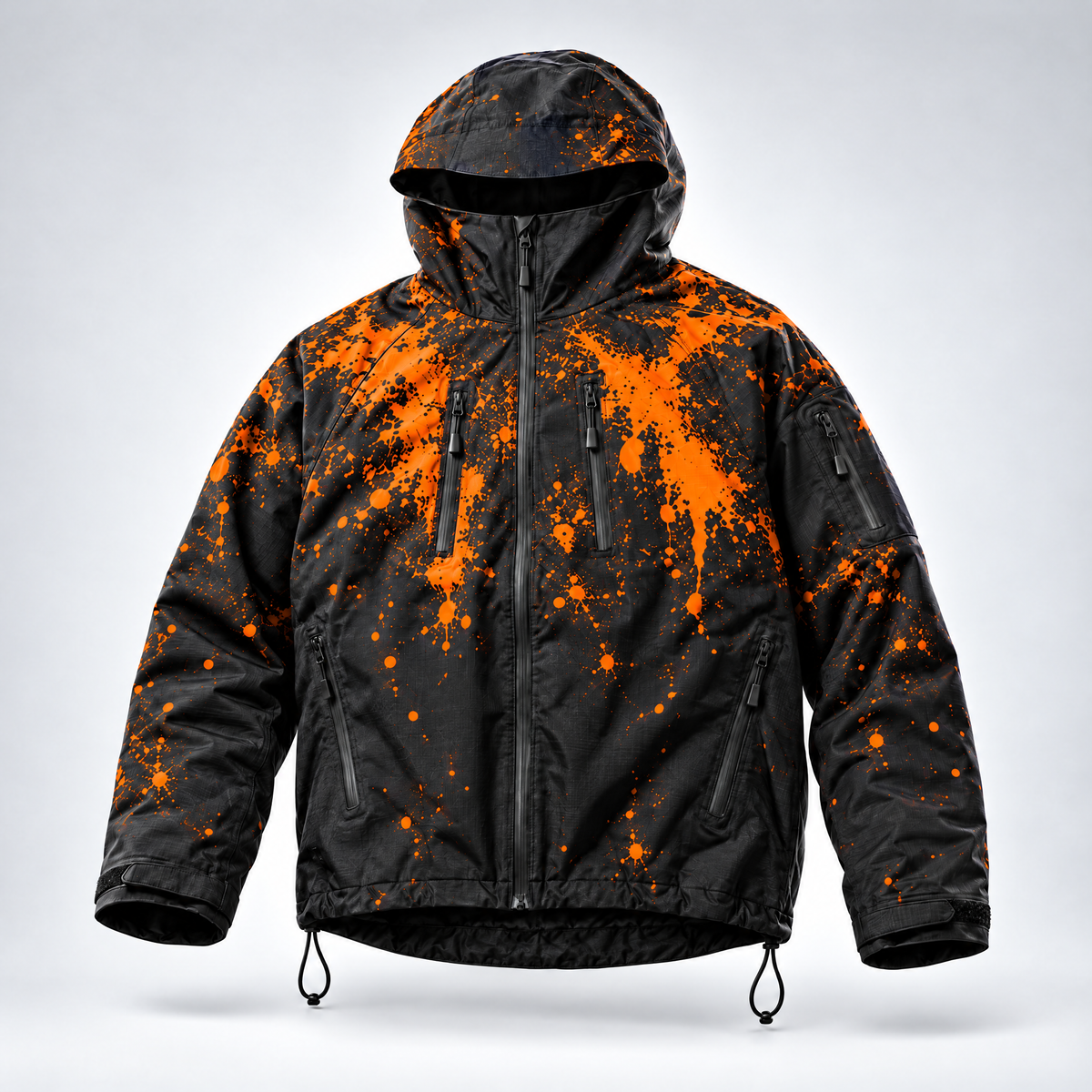 Chaqueta Nevara Snow color naranja, foto de estudio