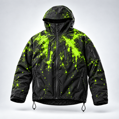 Chaqueta Nevara Snow color verde, foto de estudio